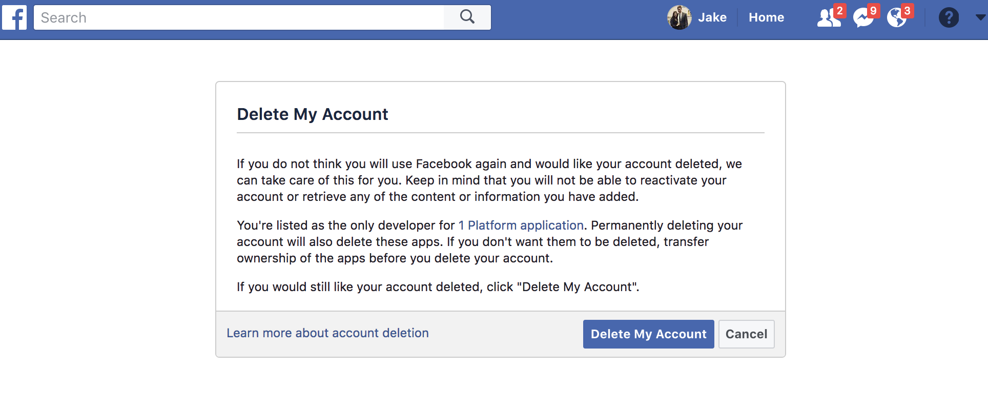 My account deactivate facebook Deactivate vs