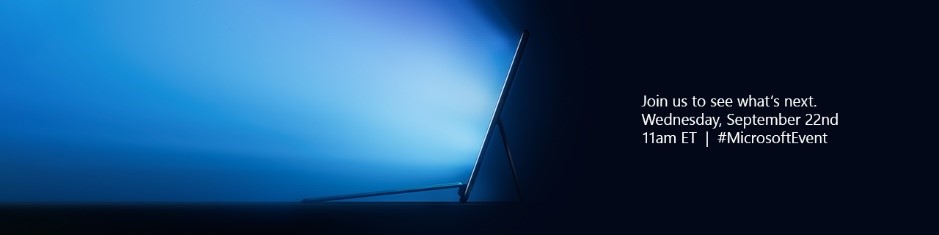 Microsoft : L'événement Surface aura lieu le 22 septembre