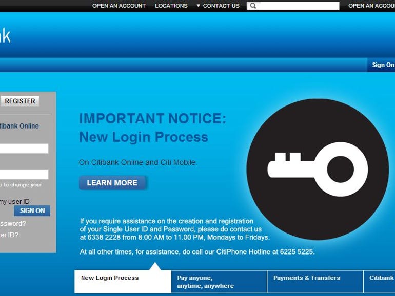 Citibank Online Customers Unable To Access Account After System Upgrade Zdnet