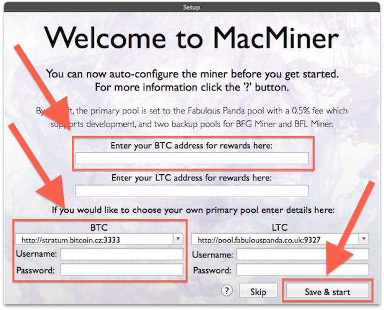 how to mine bitcoins on a mac