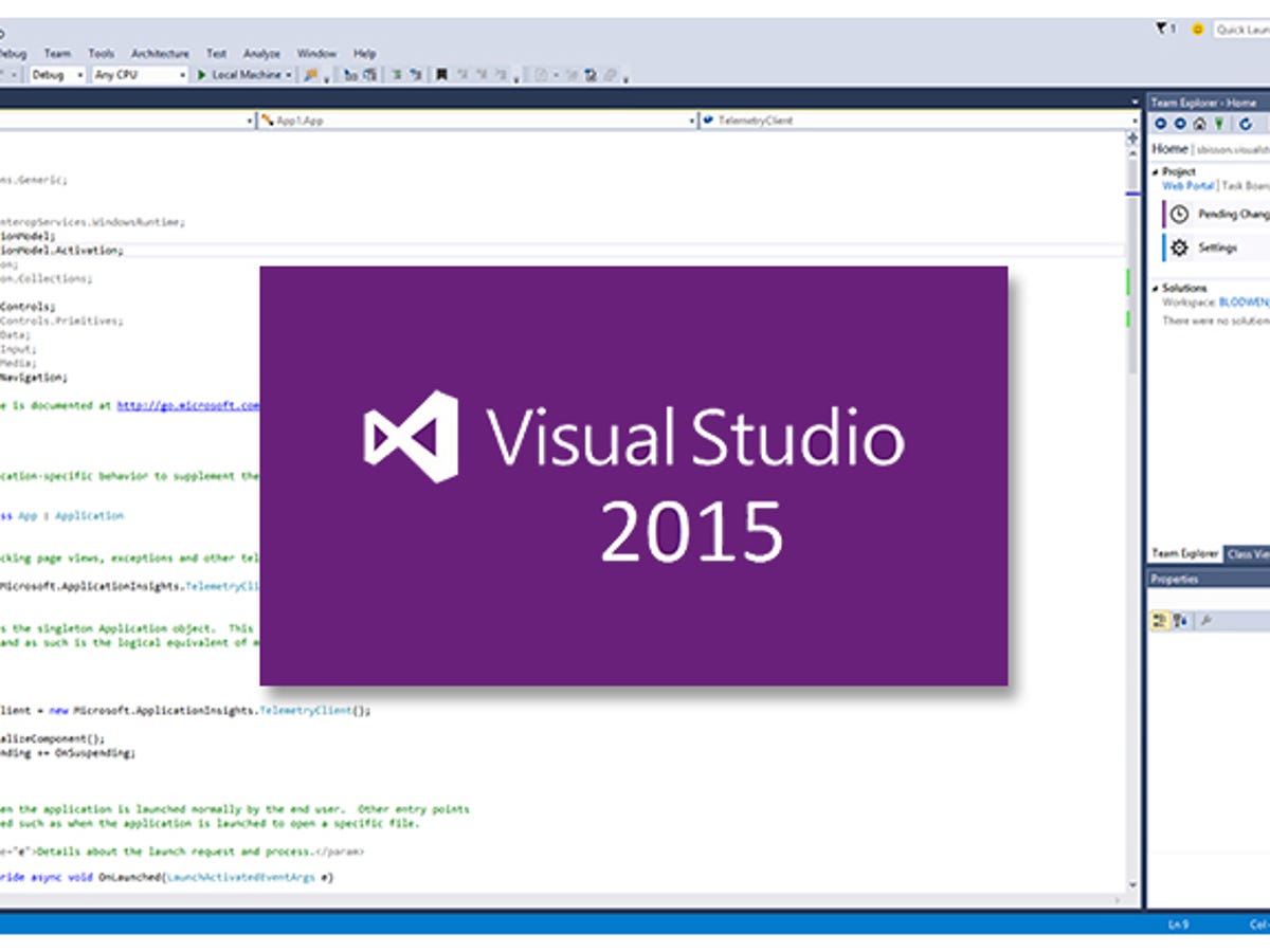 Visual Studio 15 Rc First Take A One Stop Shop From Phone To Cloud Review Zdnet