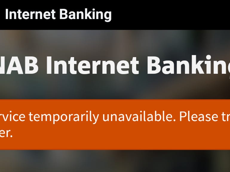 NAB internet banking slips again during week of outages | ZDNet