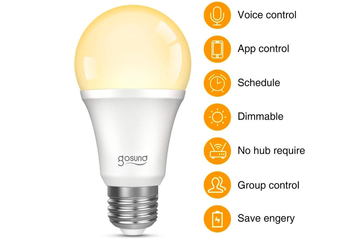 Gosund Dimmable WiFi LED Light Bulbs, 4-pack