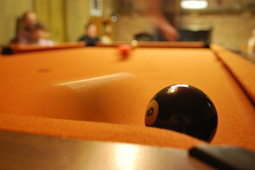 Behind the 8-ball