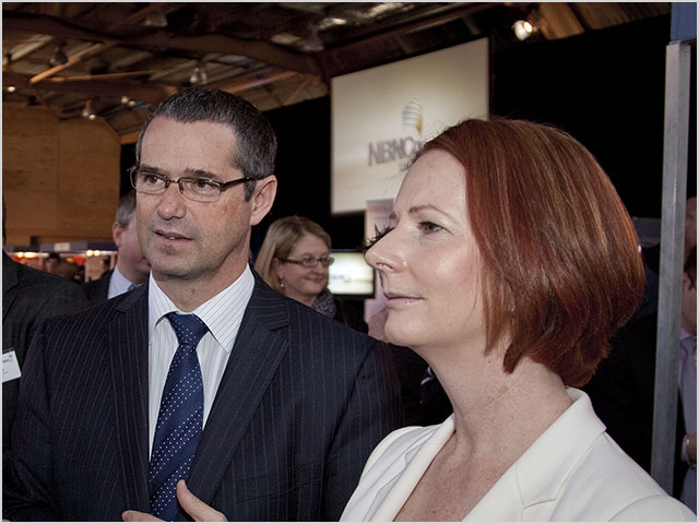 Julia Gillard and Stephen Conroy