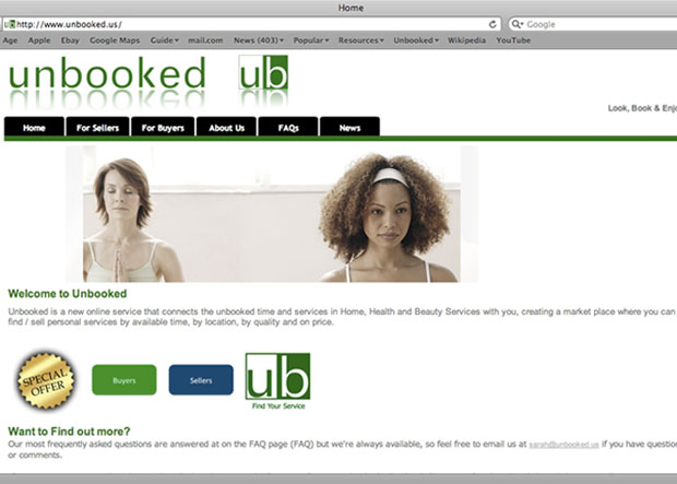 Unbooked site