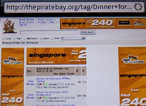 Tiger ads running on Pirate Bay