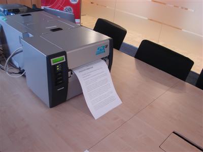 Toshiba's rewritable printer