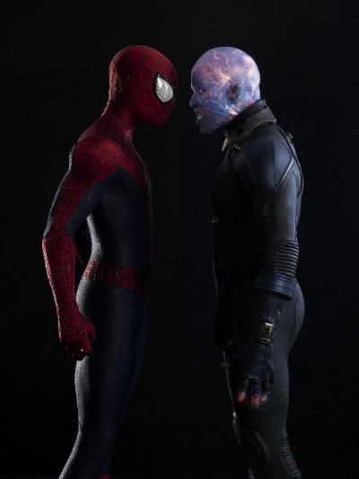 Spider-Man and Electro Faceoff