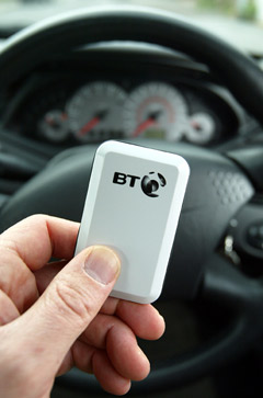 A smartcard, part of BT's tracking technology