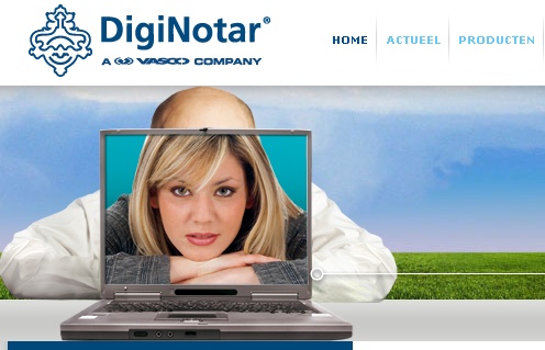 Diginotar website