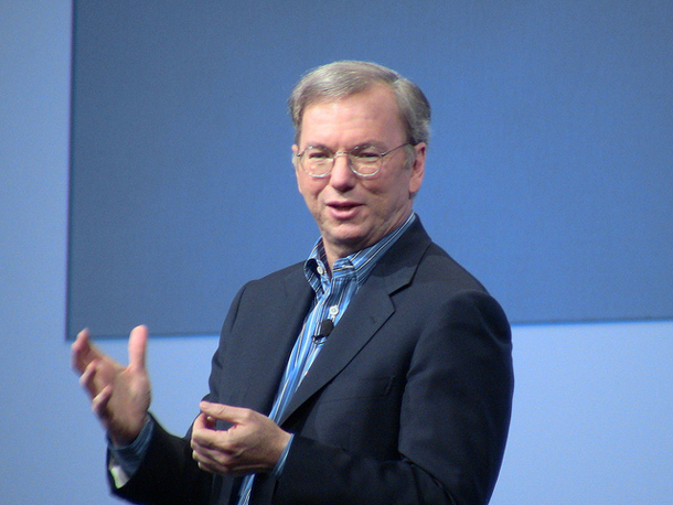 Eric Schmidt, Google's chairman, told delegates at the Mobile World Congress that operating systems Google Chrome and Android would be brought together