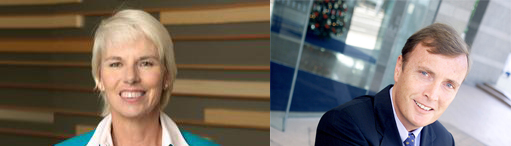 Westpac's CEO Gail Kelly and IBM's ANZ MD Glen Boreham