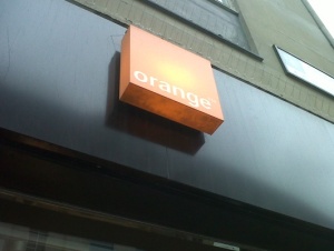 Orange sign