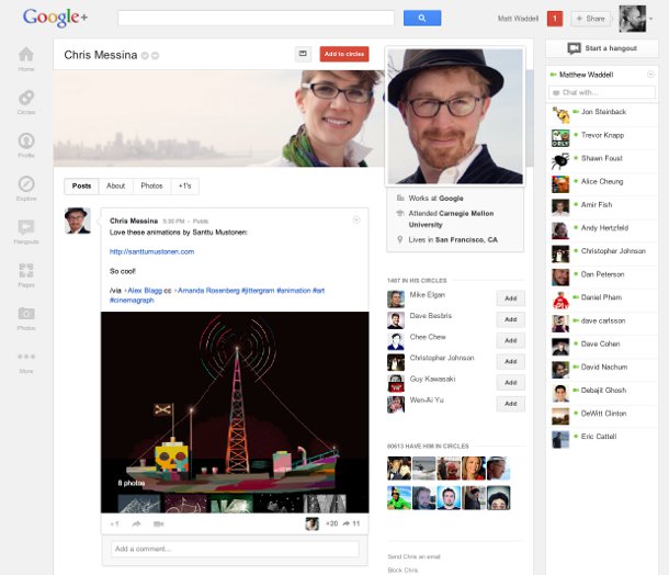 Google+ redesign