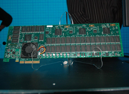 Solid-state storage on a PCI Express card