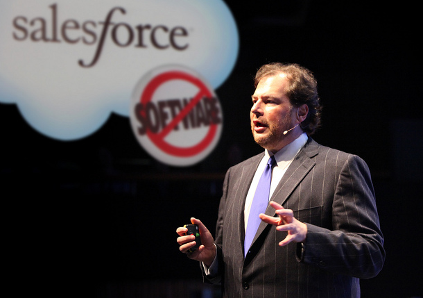 Salesforce.com CEO Marc Benioff: Benioff styles himself as a cloud computing evangelist
