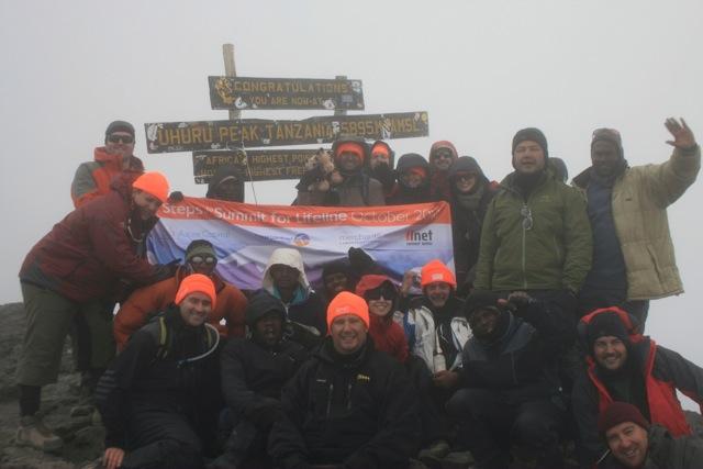 The team at the summit