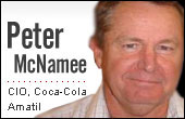 Peter McNamee, Coca Cola Amatil CIO