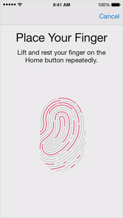 Apple's Touch ID Place Your Finger UI - Jason O'Grady