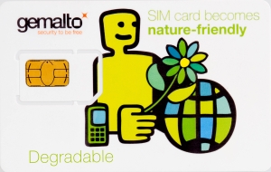Gemalto bio-sourced degradable SIM card