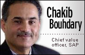 Chakib Bouhdary, SAP chief value officer