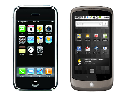 The iPhone and Nexus One