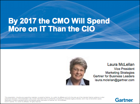 Gartner CMO will spend more on IT than CIO