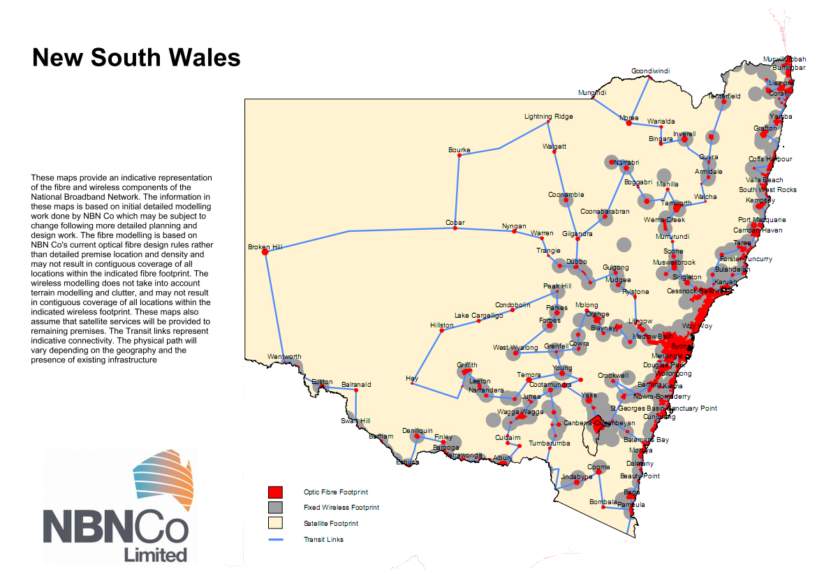 NSW NBN map