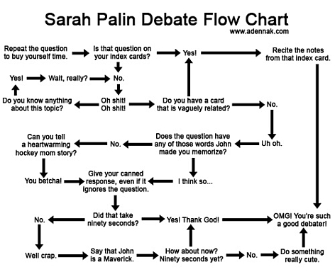 Sarah Palin debate flowchart