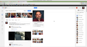 The new Google+ interface is better.... but what is that huge swatch of white space all about?