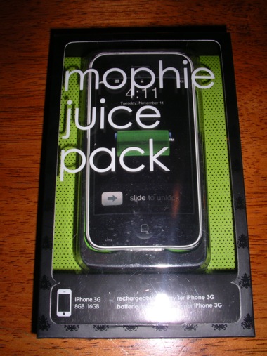 mophie Juice Pack for iPhone 3G now shipping
