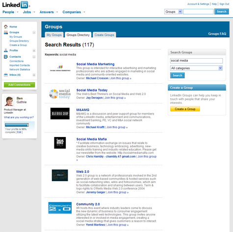 Sneak Peek - LinkedIn searchable user groups foster connected communities