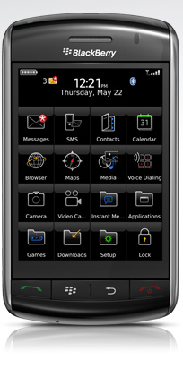 RIM announces BlackBerry Storm with responsive touch screen display