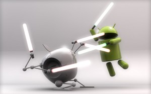 Android winning the iOS app. sales battle