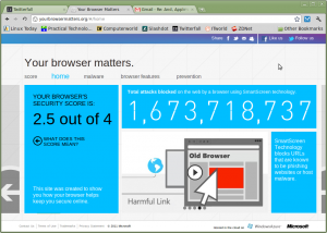 According to Microsoft, Chrome on Linux only gets a 2.5 for security!