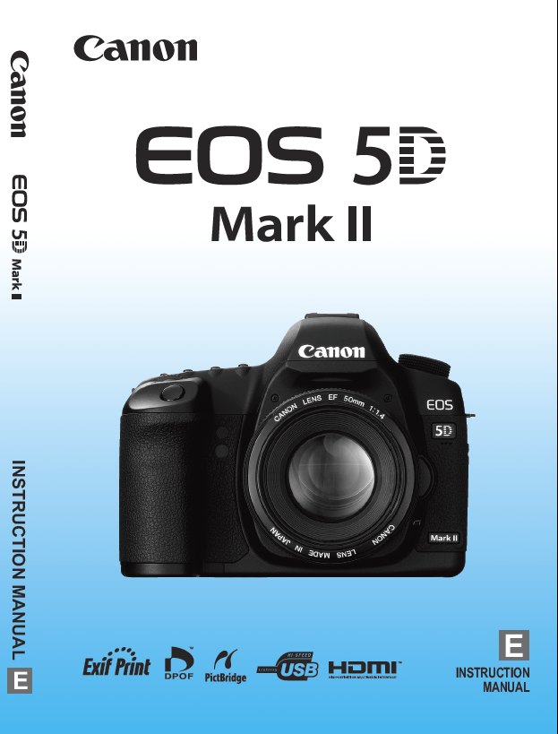Canon posts EOS 5D Mark II instruction manual