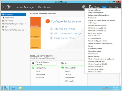 Windows Server 8 Server Manager