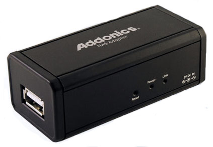 Addonics Network Attached Storage adapter
