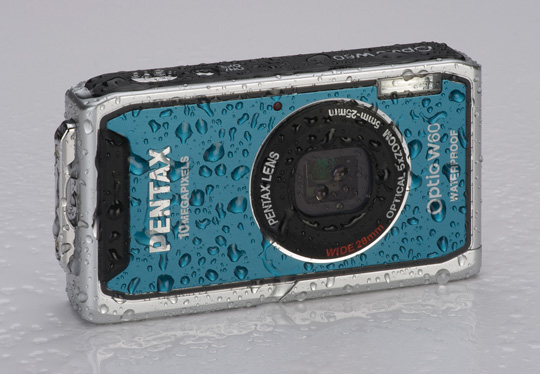 How does the new Pentax Optio W60 stack up against Olympus waterproof digital cameras?
