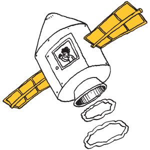 A happy satellite, is a satellite with beer.