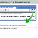 Google Webspam Report Browser Button
