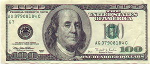 Ben Franklin $100 Bill