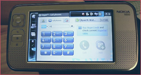 Skype on the Nokia N800