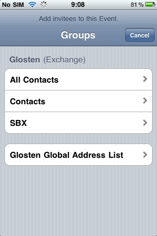 Updated my iPhone to firmware 2.0 and setup hosted Exchange account