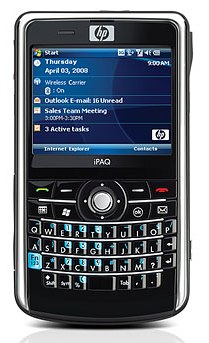 HP should be shipping the iPAQ 900 series Mobile Messenger soon