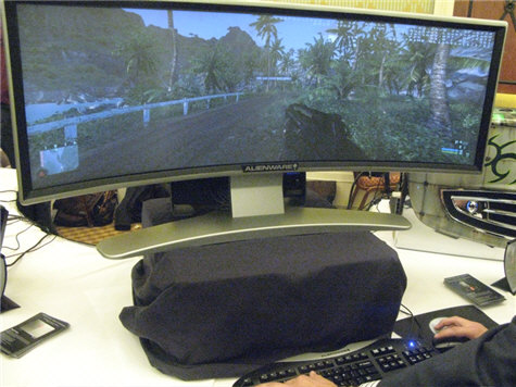 Alienware shows off ultra-ultra-wide curved screen