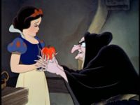 Snow White and the witch, from Disney Wikia