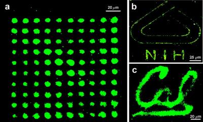 highly-magnified images are composed of tiny nanoparticles produced by a