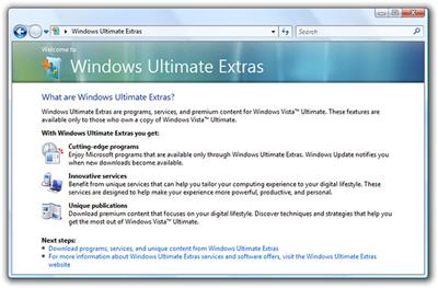 Windows Vista Ultimate Extras - RTM